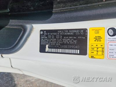 Zdjęcie 12 z 12 samochodu: 2011 BMW M3 VIN:WBSDX9C5XBE399040 - miniatura