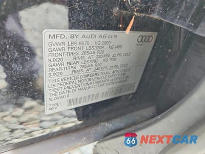 Zdjęcie 13 z 13 samochodu: 2017 AUDI Q7 PREMIUM PLUS VIN:WA1LAAF70HD013270 - miniatura