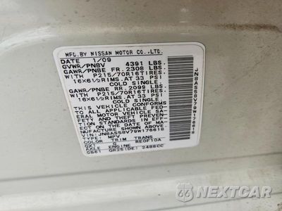 Zdjęcie 12 z 12 samochodu: 2009 NISSAN ROGUE S AWD VIN:JN8AS58V79W176618 - miniatura