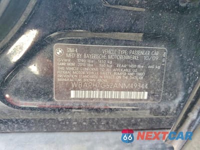Zdjęcie 12 z 12 samochodu: 2010 BMW 328 I VIN:WBAPH7G52ANM49344 - miniatura