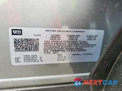 Zdjęcie 12 z 12 samochodu: 2026 CHEVROLET TRAILBLAZER LT VIN:KL79MPSL7TB119584 - miniatura
