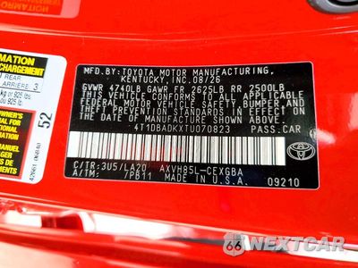 Zdjęcie 12 z 12 samochodu: 2026 TOYOTA CAMRY XLE VIN:4T1DBADKXTU070823 - miniatura