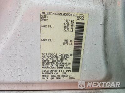 Zdjęcie 12 z 12 samochodu: 2017 NISSAN ALTIMA 2.5 SL VIN:1N4AL3AP6HC111399 - miniatura