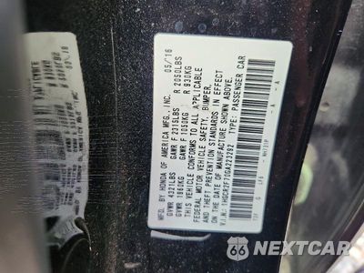 Zdjęcie 13 z 13 samochodu: 2016 HONDA ACCORD EX VIN:1HGCR2F70GA223292 - miniatura