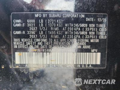 Zdjęcie 13 z 13 samochodu: 2026 SUBARU ASCENT LIMITED VIN:4S4WMAFDXT3406686 - miniatura