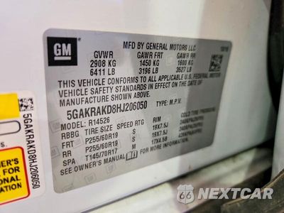 Zdjęcie 13 z 13 samochodu: 2017 BUICK ENCLAVE VIN:5GAKRAKD8HJ206050 - miniatura