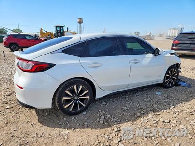 Trzecie zdjęcie samochodu z tyłu: 2022 HONDA CIVIC EXL VIN:19XFL1H72NE022685 - miniatura