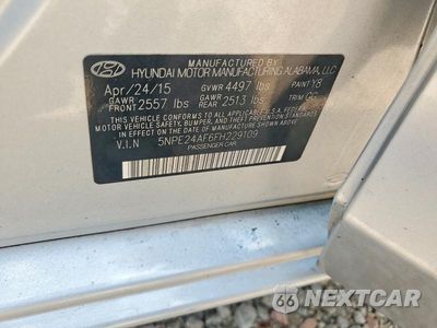 Zdjęcie 12 z 12 samochodu: 2015 HYUNDAI SONATA SE VIN:5NPE24AF6FH229109 - miniatura