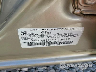 Zdjęcie 12 z 12 samochodu: 2000 NISSAN MAXIMA GXE VIN:JN1CA31D1YT720367 - miniatura