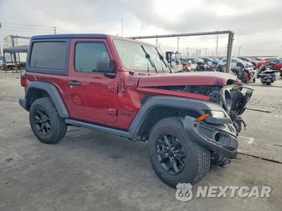 Czwarte zdjęcie samochodu z boku: 2021 JEEP WRANGLER SPORT VIN:1C4HJXAG7MW626992 - miniatura