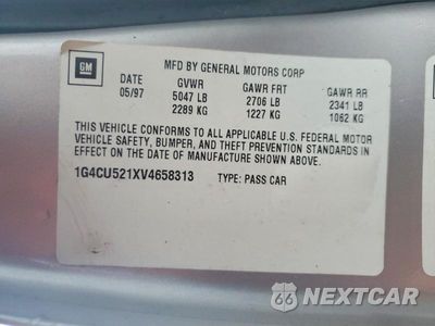 Zdjęcie 12 z 12 samochodu: 1997 BUICK PARK AVENUE ULTRA VIN:1G4CU521XV4658313 - miniatura