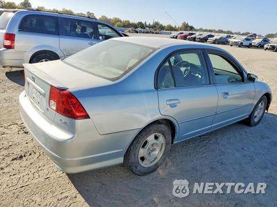 Trzecie zdjęcie samochodu z tyłu: 2005 HONDA CIVIC HYBRID VIN:JHMES96615S006142 - miniatura