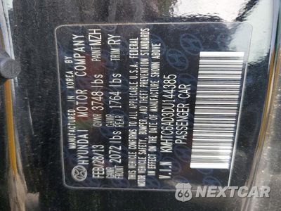 Zdjęcie 12 z 12 samochodu: 2013 HYUNDAI VELOSTER BASE VIN:KMHTC6AD3DU144385 - miniatura