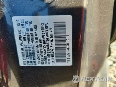 Zdjęcie 13 z 13 samochodu: 2014 HONDA ODYSSEY EX VIN:5FNRL5H42EB044223 - miniatura