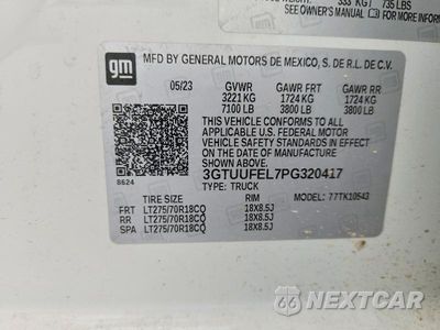 Zdjęcie 12 z 12 samochodu: 2023 GMC SIERRA K1500 AT4X VIN:3GTUUFEL7PG320417 - miniatura