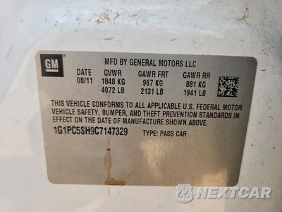 Zdjęcie 12 z 12 samochodu: 2012 CHEVROLET CRUZE LS VIN:1G1PC5SH9C7147329 - miniatura