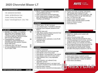 Zdjęcie 13 z 14 samochodu: 2025 CHEVROLET BLAZER 2LT VIN:3GNKBCR41SS199489 - miniatura
