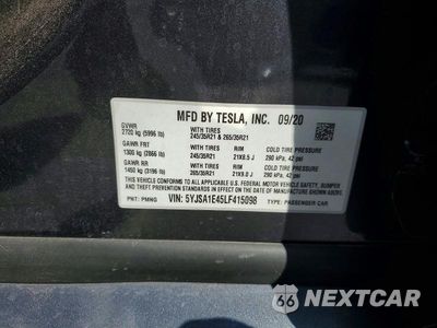 Zdjęcie 13 z 13 samochodu: 2020 TESLA MODEL S VIN:5YJSA1E45LF415098 - miniatura