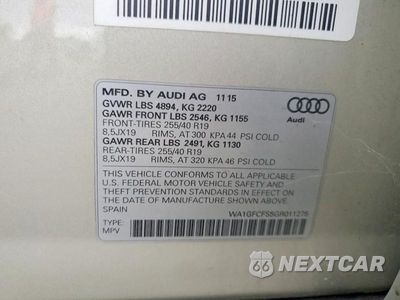 Zdjęcie 14 z 14 samochodu: 2016 AUDI Q3 PRESTIGE VIN:WA1GFCFS5GR011275 - miniatura