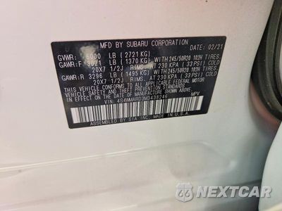 Zdjęcie 13 z 13 samochodu: 2021 SUBARU ASCENT TOURING VIN:4S4WMARD3M3438246 - miniatura