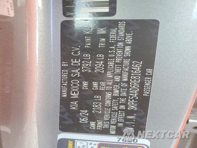 Zdjęcie 12 z 12 samochodu: 2024 KIA FORTE GT LINE VIN:3KPF54AD6RE816462 - miniatura