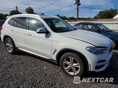 Czwarte zdjęcie samochodu z boku: 2021 BMW X3 XDRIVE30I VIN:5UXTY5C01M9E20819 - miniatura