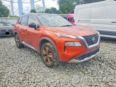 Czwarte zdjęcie samochodu z boku: 2021 NISSAN ROGUE PLATINUM VIN:JN8AT3DD9MW319477 - miniatura