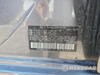 Zdjęcie 13 z 13 samochodu: 2019 SUBARU IMPREZA VIN:4S3GTAA66K3747330 - miniatura