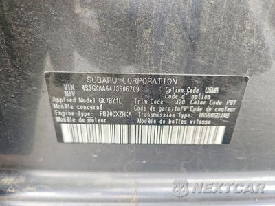 Zdjęcie 12 z 12 samochodu: 2018 SUBARU IMPREZA VIN:4S3GKAA64J3606709 - miniatura