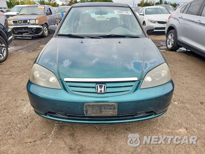Piąte zdjęcie samochodu w środku: 2001 HONDA CIVIC LX VIN:2HGES16521H513435 - miniatura