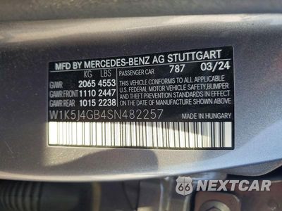 Zdjęcie 12 z 12 samochodu: 2025 MERCEDES-BENZ CLA 250 VIN:W1K5J4GB4SN482257 - miniatura
