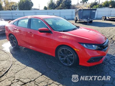 Czwarte zdjęcie samochodu z boku: 2019 HONDA CIVIC SPORT VIN:2HGFC2F88KH527200 - miniatura