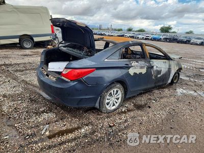 Trzecie zdjęcie samochodu z tyłu: 2012 HYUNDAI SONATA GLS VIN:5NPEB4AC9CH415728 - miniatura