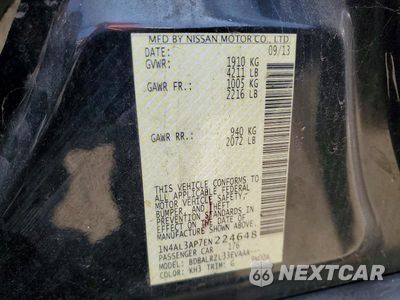 Zdjęcie 12 z 12 samochodu: 2014 NISSAN ALTIMA 2.5 S VIN:1N4AL3AP7EN224648 - miniatura