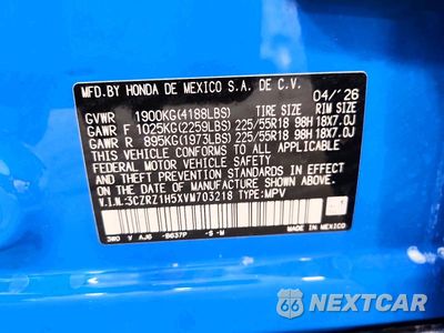 Zdjęcie 13 z 13 samochodu: 2027 HONDA HR-V SPORT VIN:3CZRZ1H5XVM703218 - miniatura