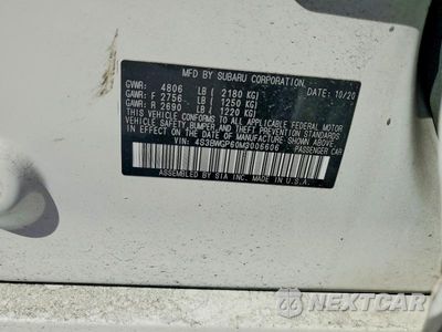 Zdjęcie 12 z 12 samochodu: 2021 SUBARU LEGACY TOURING XT VIN:4S3BWGP60M3006606 - miniatura
