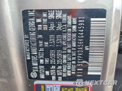 Zdjęcie 13 z 13 samochodu: 2019 KIA SORENTO SX V6 VIN:5XYPKDA56KG445981 - miniatura