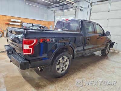 Trzecie zdjęcie samochodu z tyłu: 2018 FORD F150 SUPERCREW VIN:1FTFW1E54JFD75228 - miniatura