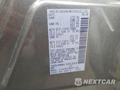 Zdjęcie 13 z 13 samochodu: 2019 INFINITI QX60 LUXE VIN:5N1DL0MN8KC505389 - miniatura
