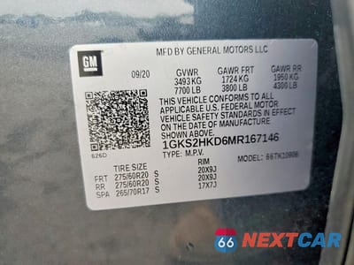 Zdjęcie 13 z 13 samochodu: 2021 GMC YUKON XL K1500 AT4 VIN:1GKS2HKD6MR167146 - miniatura