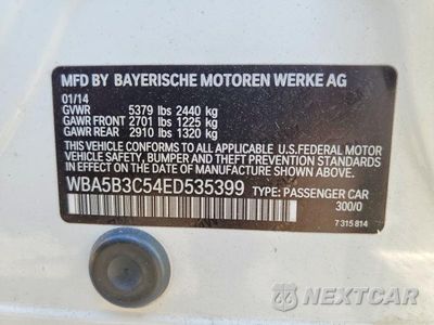 Zdjęcie 12 z 12 samochodu: 2014 BMW 535 XI VIN:WBA5B3C54ED535399 - miniatura
