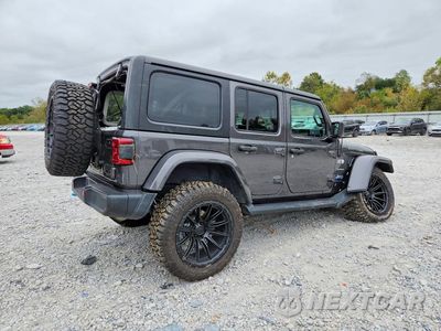 Trzecie zdjęcie samochodu z tyłu: 2023 JEEP WRANGLER SAHARA 4XE VIN:1C4JJXP66PW689943 - miniatura