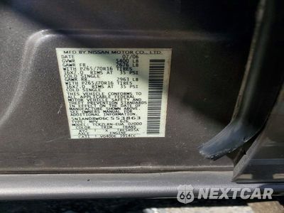 Zdjęcie 12 z 12 samochodu: 2006 NISSAN XTERRA X VIN:5N1AN08W06C553863 - miniatura
