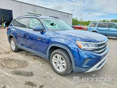 Czwarte zdjęcie samochodu z boku: 2021 VOLKSWAGEN ATLAS S VIN:1V2AP2CA7MC570645 - miniatura