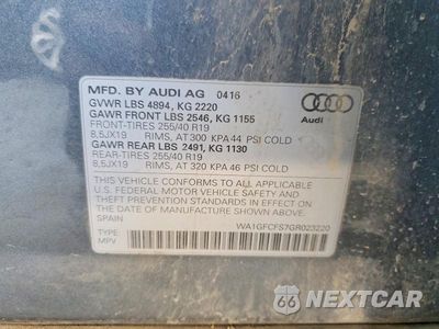 Zdjęcie 12 z 12 samochodu: 2016 AUDI Q3 PRESTIGE VIN:WA1GFCFS7GR023220 - miniatura