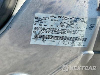Zdjęcie 12 z 12 samochodu: 2010 FORD EDGE SEL VIN:2FMDK3JC2ABB12297 - miniatura