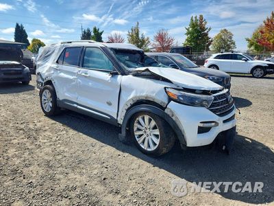 Czwarte zdjęcie samochodu z boku: 2021 FORD EXPLORER KING RANCH VIN:1FM5K8LC4MGB79740 - miniatura