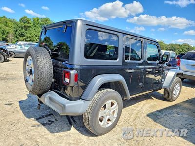 Trzecie zdjęcie samochodu z tyłu: 2019 JEEP WRANGLER UNLIMITED SPORT VIN:1C4HJXDN5KW549322 - miniatura
