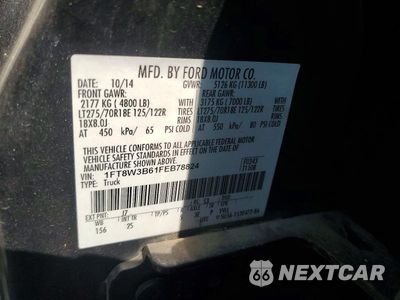 Zdjęcie 12 z 12 samochodu: 2015 FORD F350 SUPER DUTY VIN:1FT8W3B61FEB78824 - miniatura