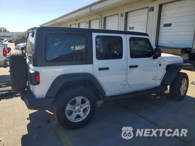 Trzecie zdjęcie samochodu z tyłu: 2020 JEEP WRANGLER UNLIMITED SPORT VIN:1C4HJXDG9LW117352 - miniatura
